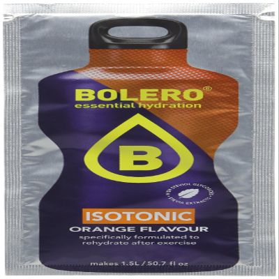 Bolero Essential Hydration Sugar Free Fruit Drink Isotonic Orange 12 Sachets