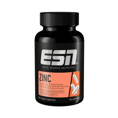 ESN Zinc, 120 Capsules, 25 mg zinc per Capsule, zincbisglycinate, Vegan, Made in Germany