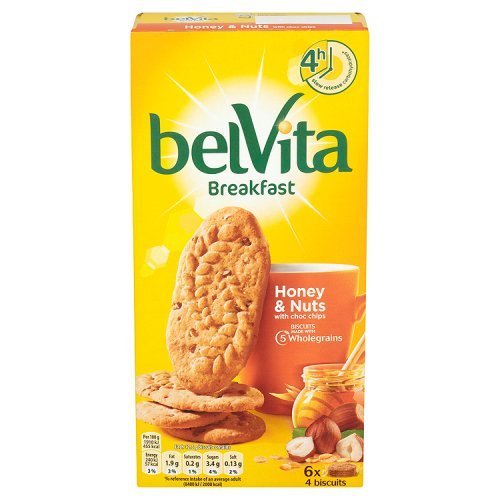 Belvita Breakfast Biscuits Honey and Nuts, 6 portions x 50g