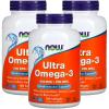 Now Foods Now Foods, (3 Pack) Ultra Omega-3, 180 Softgels view 1
