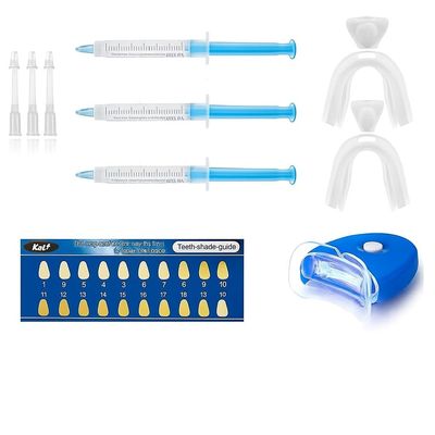 KAV PLUS Teeth Whitening Kit  3 Whitening Gels, 5-LED Light, Trays  Enamel-Safe Home Kit for Sensitive Teeth, Fast Stain Removal & Brighter Smile