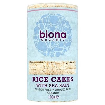 Biona Organic Rice Cakes with Sea Salt 100g - Pack of 2