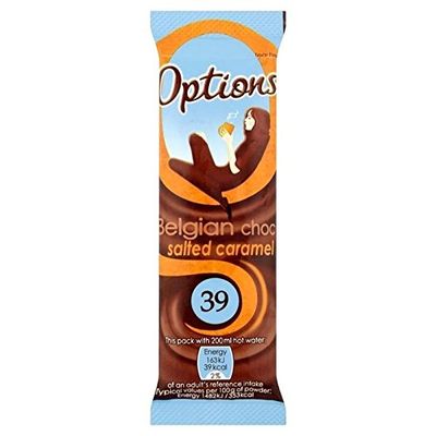 Options Salted Caramel Hot Chocolate Sachet 11g - Pack of 2
