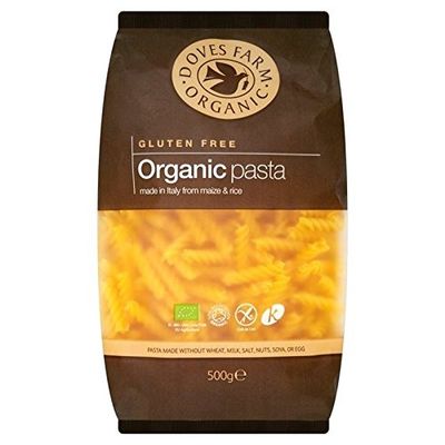 Doves Farm Gluten Free Organic Pasta Fusilli 500g - Pack of 2