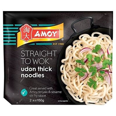 Amoy Udon Thick Noodles 2 x 150g - Pack of 2
