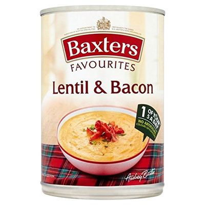 Baxters Favourites Lentil & Bacon Soup 400g - Pack of 2