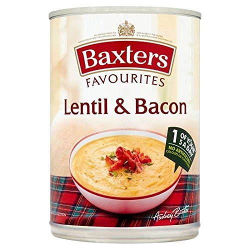 Baxters Favourites Lentil & Bacon Soup 400g - Pack of 2