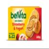 Belvita Duo Crunch Strawberry & Yogurt Breakfast Biscuits, Nutritious Morning Snack (5 x 50.6 g) (Pack of 18) Total 180 Biscuits view 1