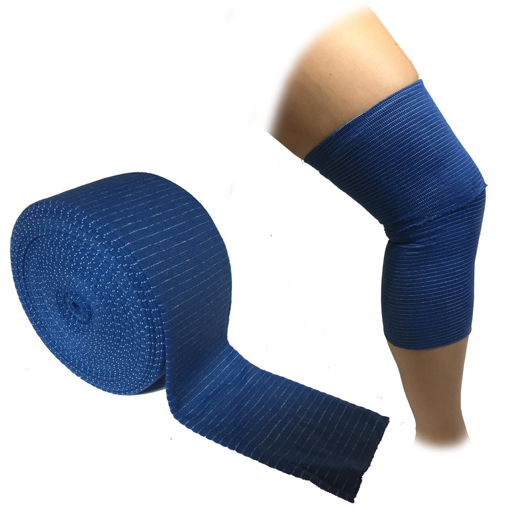 10 METRES of STEROGRIP Blue Elastic Catering Support Bandage Chefs ARM Elbow Knee Thigh Calf Ankle Size D