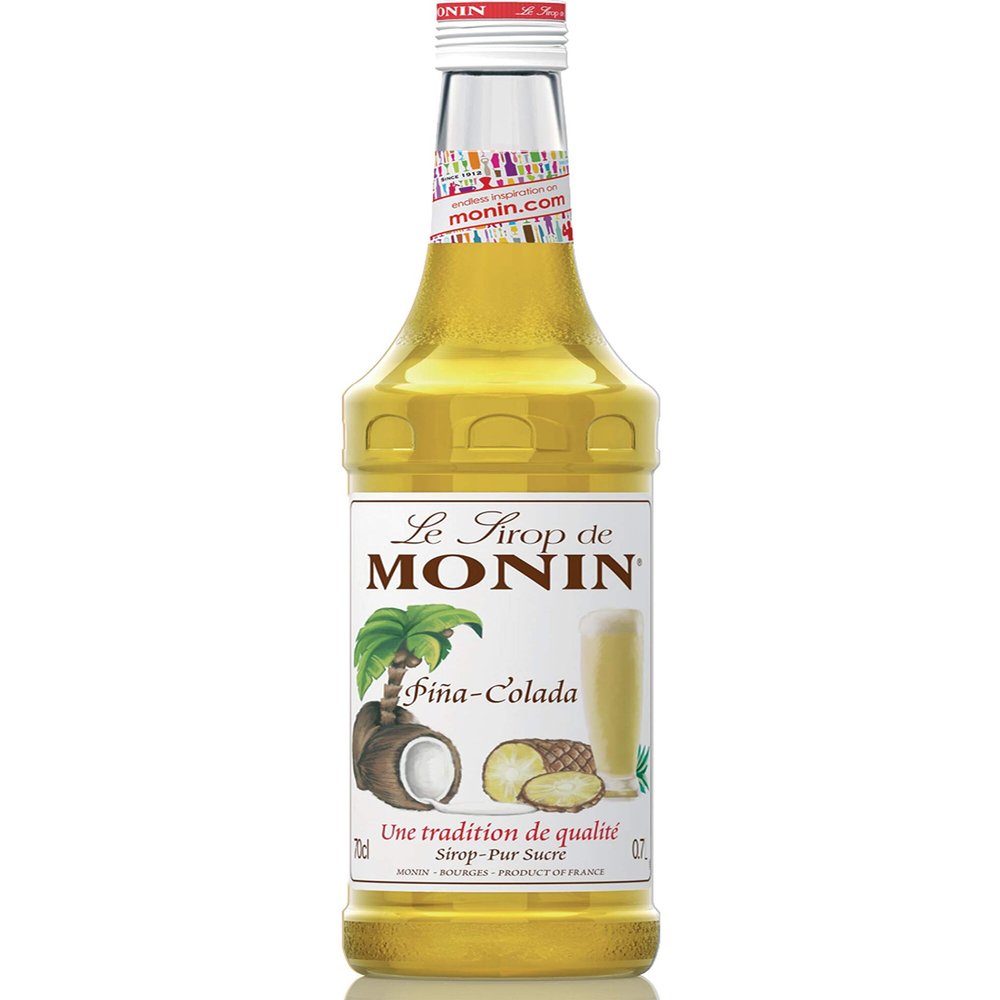 Monin Pina Colada Syrup 70cl Case of 6, Transparent
