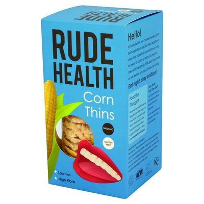 Rude Health Organic Corn Crackers 130g (Pack of 3)