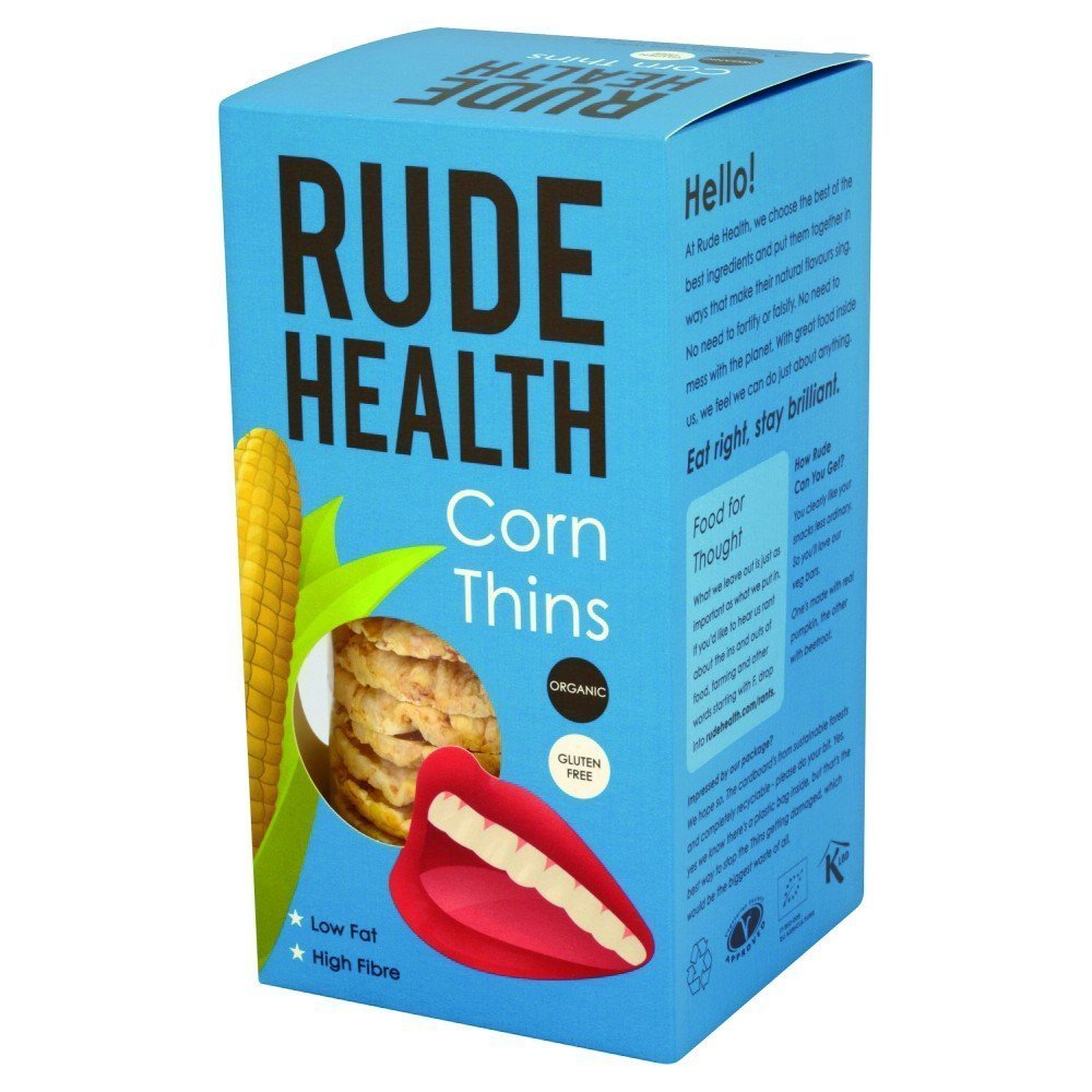 Rude Health Organic Corn Crackers 130g (Pack of 3)