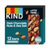 KIND Bars, Gluten Free Snack Bars, Dark Chocolate Nuts & Sea Salt, High Fibre, Healthy Snack, No Artificial Colours, Flavours or Preservatives, Multipack 12 x 40g view 1