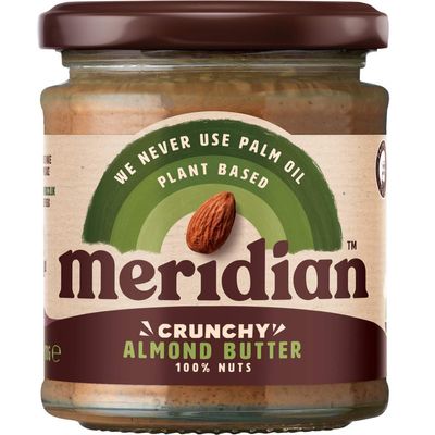 Almond Butter, Crunchy, health food - 170 grams by Meridian Foods M