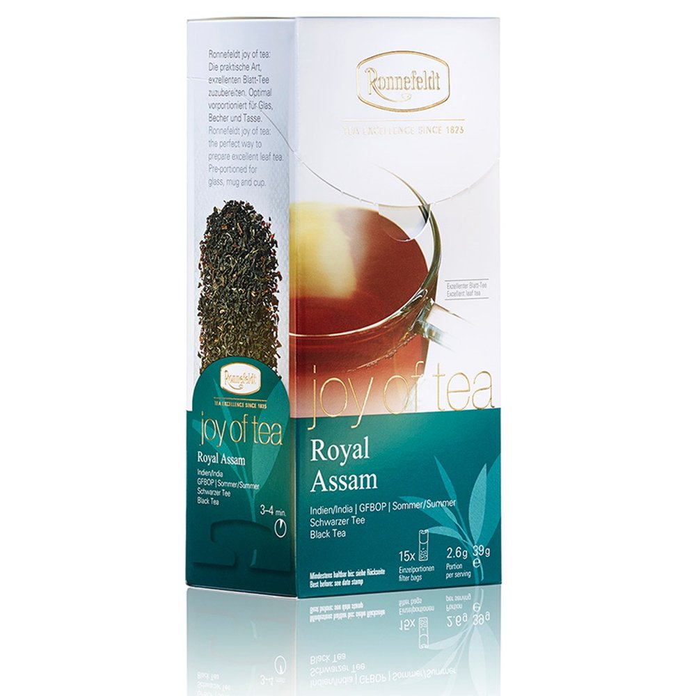 Ronnefeldt Royal Assam "Joy of Tea" - Black Tea, Strong/Spicy 15 Teabags, 39 g