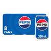 Pepsi Soda 330ml (Pack of 8) view 1