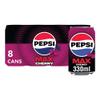 Pepsi Max Cherry Maximum Cherry Cans, 8 x 330ml view 1