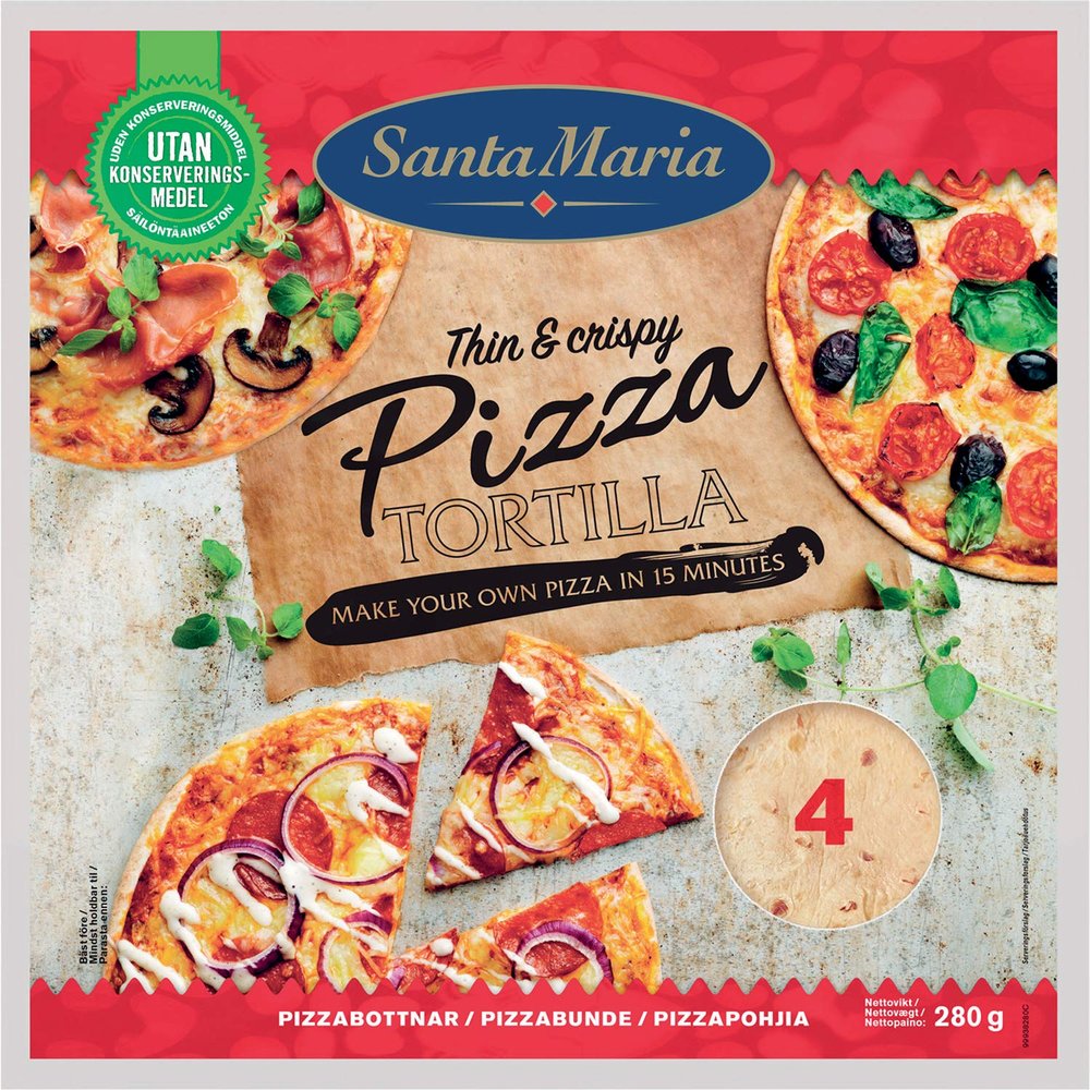 Santa Maria Tortilla Whole Wheat 320G