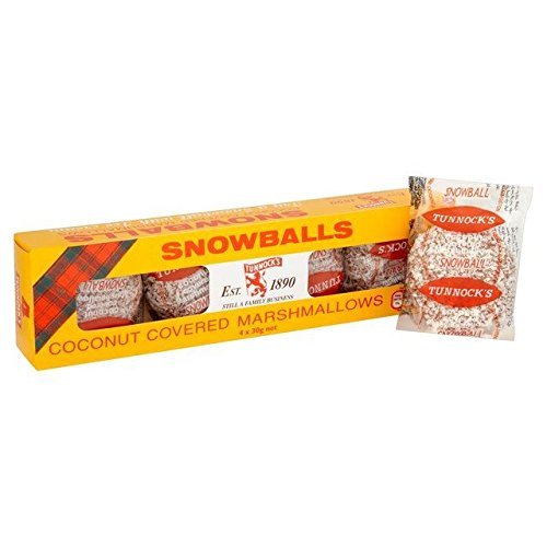 Tunnock's Snowballs 4 x 30g - Pack of 6