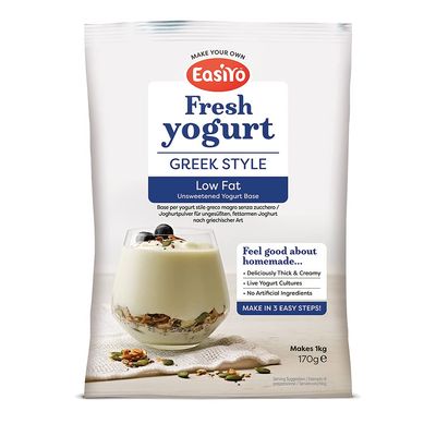 Easiyo Low Fat Greek Yoghurt Mix 170g - Pack of 6