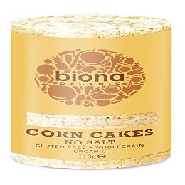 Biona Organic Corn Cakes No Salt 110g - Pack of 6