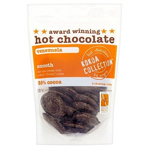 Kokoa Collection 58% Smooth Hot Chocolate from Venezuela 210g - Pack of 6