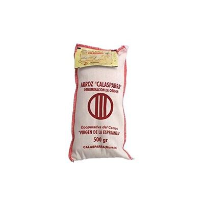 Brindisa Calasparra Paella Rice, Cotton Sack 500g - Pack of 6