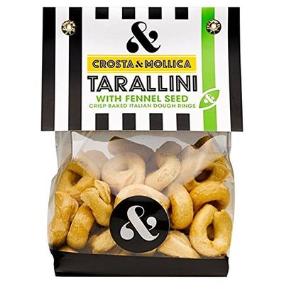 Crosta & Mollica Tarallini with Fennel Seeds 180g - Pack of 6