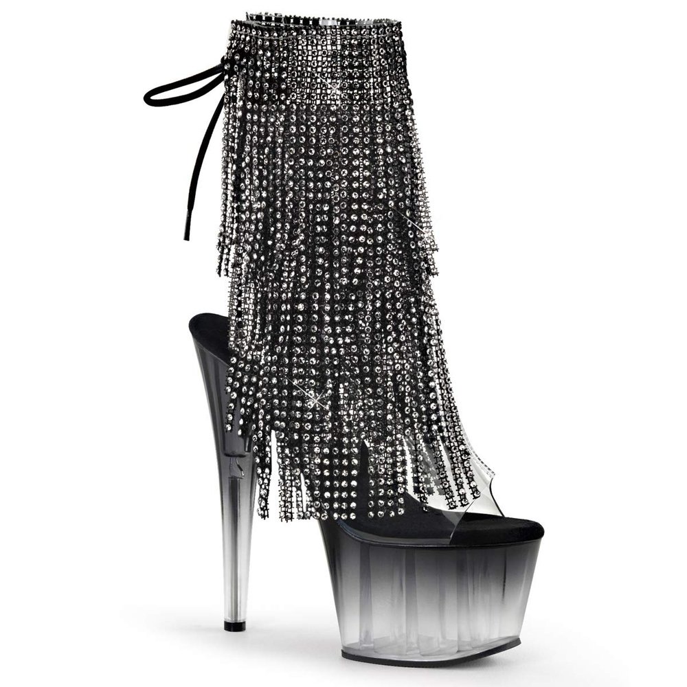 Pleaser ADORE-1017RSFT Clr-Blk/Blk UK 8 (EU 41)