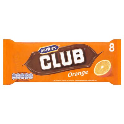 Club Orange Chocolate Biscuit, 8 Biscuits