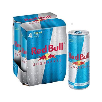 Red Bull Sugarfree Energy Drink Can, 4 x 250ml Cans