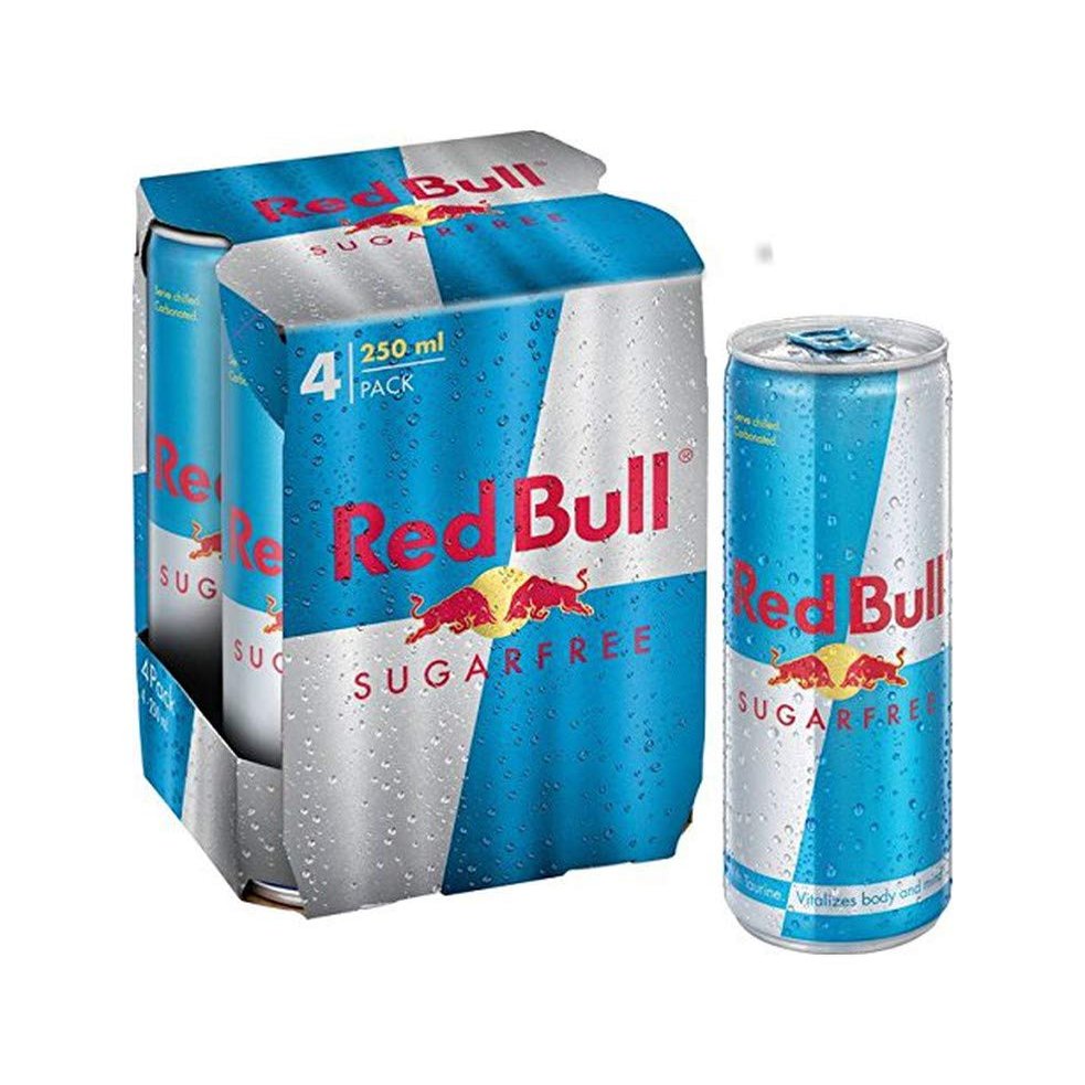 Red Bull Sugarfree Energy Drink Can, 4 x 250ml Cans