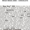 Weider Mega Mass 2000 - 1,5kg Chocolate view 2