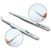 2X Nail Art Eyelashes Acrylic Decoration Rhinestones Nipper Tweezer Picking Tool view 2