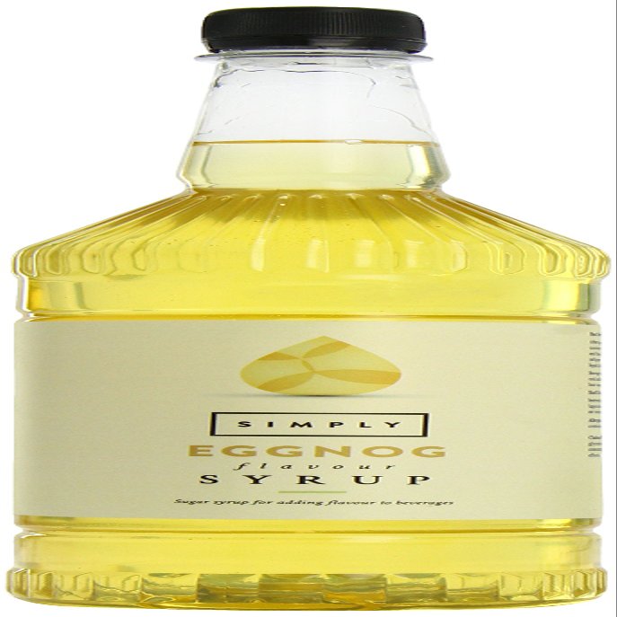 Simply Eggnog Syrup, Vegan & Nut Free Flavoured Syrup for Coffee, Cocktails & Baking (1 Litre)