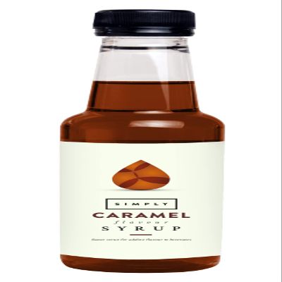 Simply Caramel Syrup, Vegan & Nut Free Flavoured Syrup for Coffee, Cocktails & Baking (250ml)