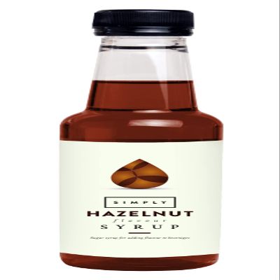 Simply Hazelnut Syrup, Vegan & Nut Free Flavoured Syrup for Coffee, Cocktails & Baking (250ml)