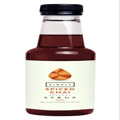 Simply Spiced Chai Syrup, Vegan & Nut Free Flavoured Syrup for Coffee, Cocktails & Baking (250ml)