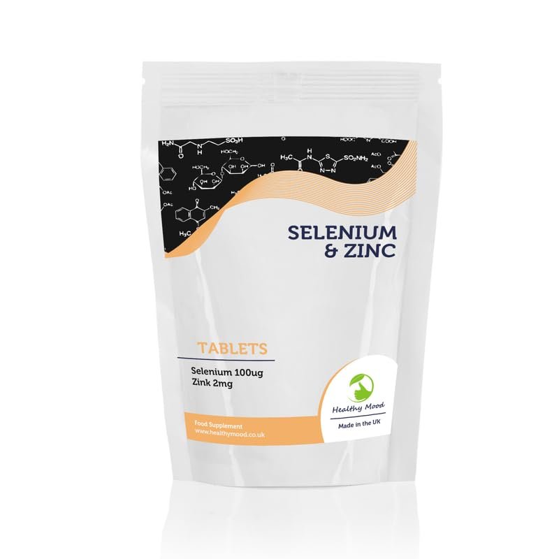 Selenium 100ug and Zinc 2mg and Yeast 300mg Food Supplement 180 Tablets