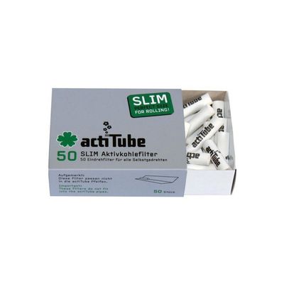 actiTube slim active carbon filter 7.1 mm (1 x 50); worlds first active carbon filter, 2 - Pack