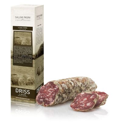 Driss Salami Salumi Pasini  | Whole | 450 gr | Exclusive Italian Recipe | Italian food