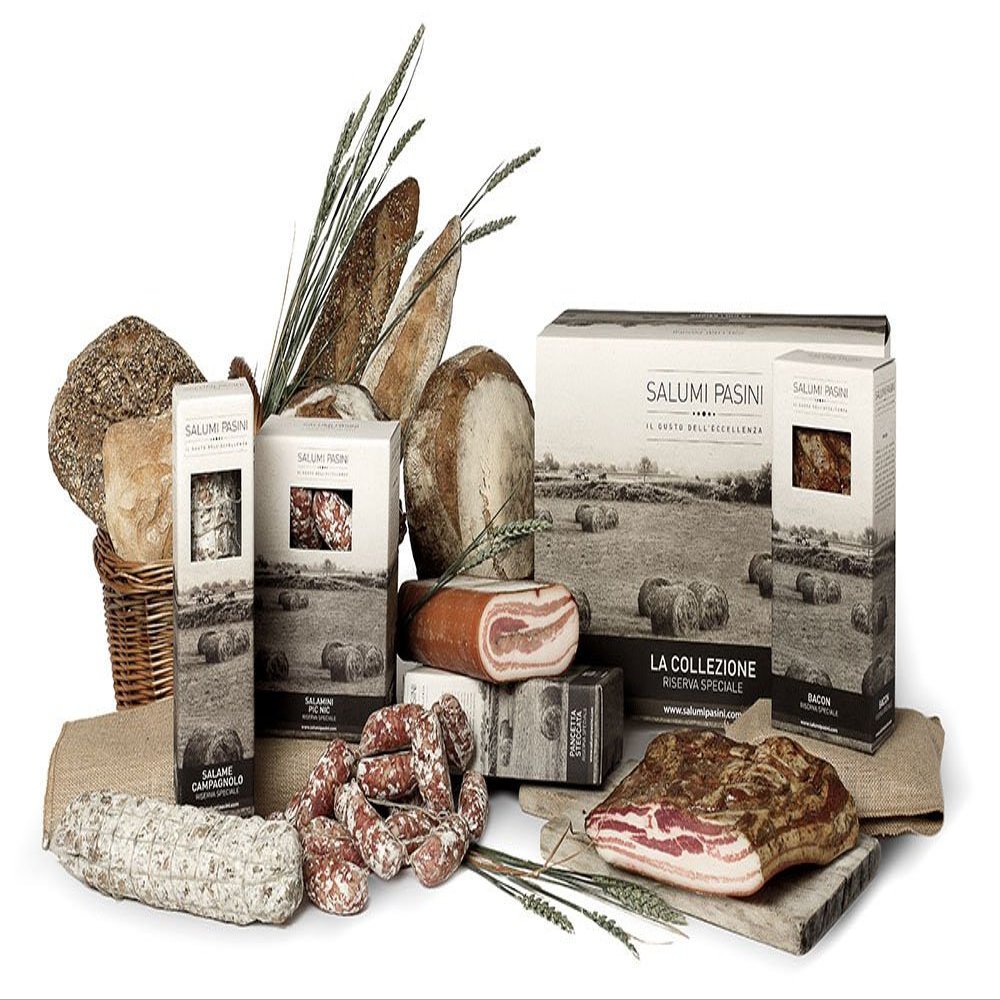 "A Taste to Discover" Italian Food Hamper by Salumipasini | Food Gift Box with Mixed Italian Charcuterie Products | Perfect for Christmas or Any Other Occasion | 2,5 kg