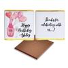 Personalised Chocolate Birthday Favours, Personalized Chocolates, Custom Party Favours, Pink and Gold Balloons, Birthday gift Design code: HB02 view 2