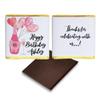 Personalised Chocolate Birthday Favours, Personalized Chocolates, Custom Party Favours, Pink and Gold Balloons, Birthday gift Design code: HB02 view 4