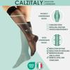 CALZITALY PACK 1/2 Medical support knee high socks, Compression socks, 70 DEN, 10-14 mm/hg | Made in Italy (Black, S/M) view 4
