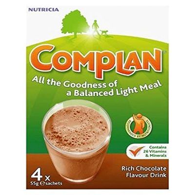 Complan Chocolate Flavour Nutritional Drink 4 X 55G - Pack of 6