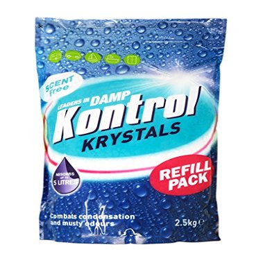 Kontrol Damp Krystals 2.5Kilo Refill Bag No Scent Damp Moisture Trap.