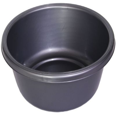 Ybm Home Round Plastic Wash Basin (1148 11.25", Gray)