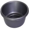 Ybm Home Round Plastic Wash Basin (1148 11.25", Gray) view 1