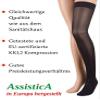 23-32 mmHg ASSISTICA Medical Compression Stockings with Silicone Band, Closed Toe Hold Up Support Stockings of Class 2 for Men and Women (170-182 cm / X-Large, Black) view 4